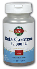 Kal: Beta-Carotene 50ct 25000iu